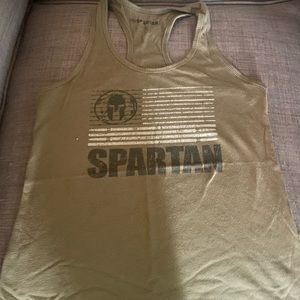 Army Green Spartan Tank. Sz. S.
